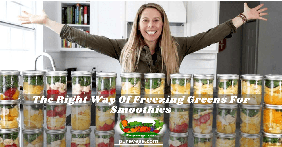 freezing greens for smoothies