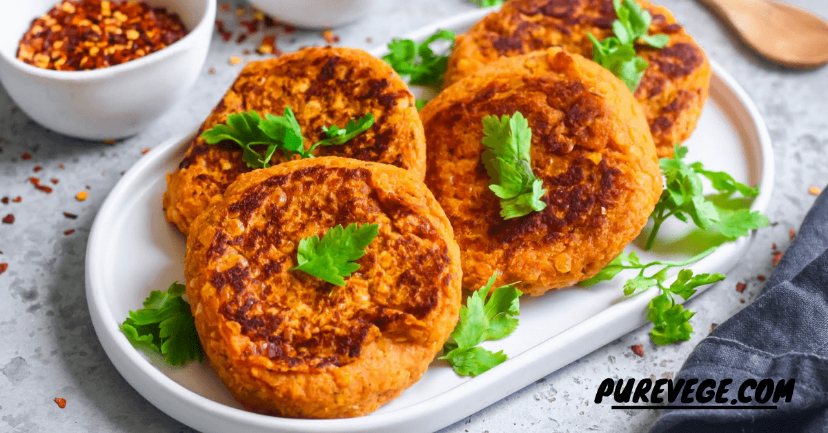 Lentil Cakes in Potato
